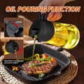17Oz Glass Oil Olive Dispenser 2 In 1 Sprayer
