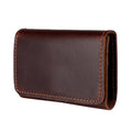 Flip Top Card Holder Multifunctional Genuine Leather Wallet