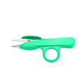 Colorful Plastic-Handled Spring Yarn Snip with Finger Guard