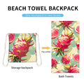 Large Beach Towel & Drawstring Backpack