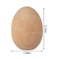 Wooden Hollow Easter Eggshell Decoration