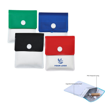 Portable Fireproof PVC Pocket Ashtray Pouch
