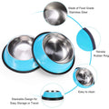 Stainless Steel Pet Feeding Dish Bowl