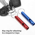 Survival Aluminum Whistle With Key Chain