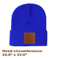 Leather Labeled Warm Knit Cap