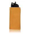 Portable Squeeze Top Leather Eyeglass Case