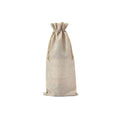 Burlap Wine Bag