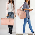 Leather Garment Duffel Bag