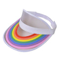 Clear Rainbow PVC Visor Hat