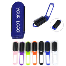 Portable Folding Hair Brush With Mirror