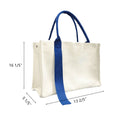 Canvas Bag With Ribbon Design