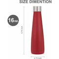 16 Oz Vacuum Insulated Water Bottle