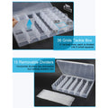 36 Grids Clear Tackle Box Organizer