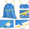 Waterproof Drawstring String Backpack With Zipper Pockets