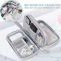 Portable Double Layer Electronic Data Cable Storage Bag