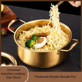 Korean Ramen Cooking Pot with Lid and Double Handle