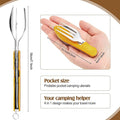 Portable 4 in 1 Camping Cutlery Set