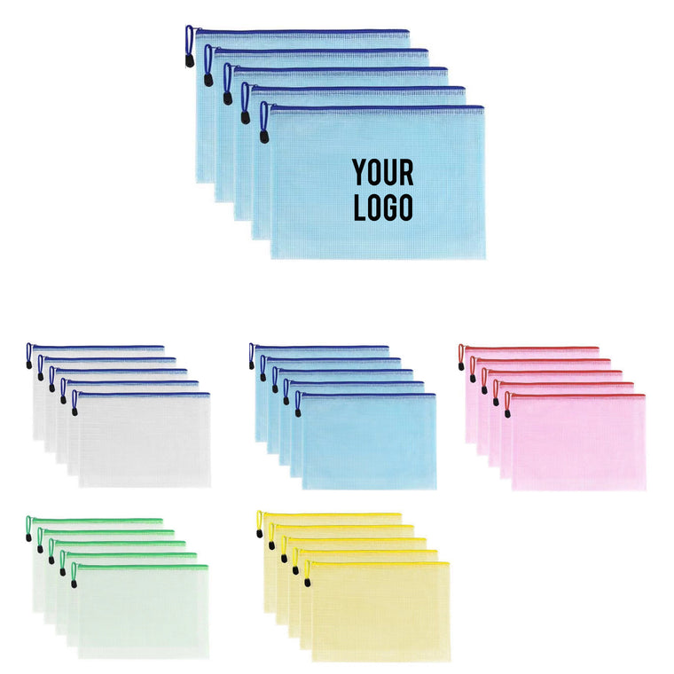 A4 PVC Zipper File Bags