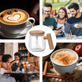 Self-Stirring Coffee Mug with Heated Coaster