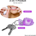 Tooth Shape Dental Floss Keychain