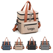 Outdoor Portable Double Layer Lunch Bag