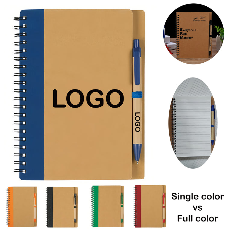 Eco Spiral Notebook with Matching Eco Pen