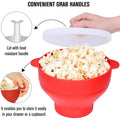 Collapsible Silicone Microwave Popcorn Bowl