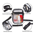 PVC Clear Crossbody Bag Messenger Bag Stadium Approved