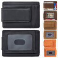 Genuine Leather Magnetic Money Clip Wallet