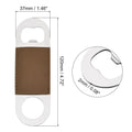 Stainless Steel Beer Bottle Opener With Leather Handle