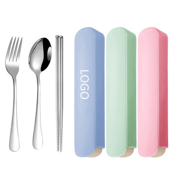3 Pieces Stainless Steel Tableware Set