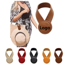 Multi-Purpose Leather Magnetic Hat Clip For Travel Bags