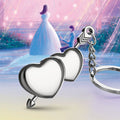 Metal Heart-Shaped Keychain