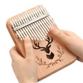Wooden Kalimba Thumb Piano 17Keys For Kids Beginners