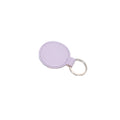 PU Leather Round Faux Keychain