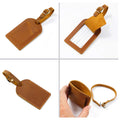 Vintage Crazy Horse Leather Luggage Tag