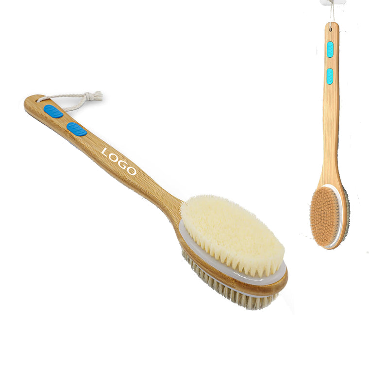 Shower Brush with Soft and Stiff Bristles
