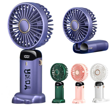 Rechargeable Digital Display Folding Fan