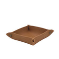 Folding Leather Tray Organizer