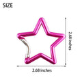 3 2/3'' Star-Shaped Carabiner Key Chain