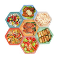 Wheat Straw Hexagonal Home Use Plate