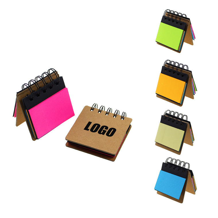 Fluorescent Coiled Sticky Notes