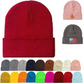 Soft Slouchy Winter Knitted Cuffed Beanie