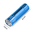 Portable Mini 9 LED Flashlight Ultraviolet Lights W/ Lanyard