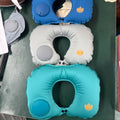 U-Shaped Portable Inflatable Neck Pillow