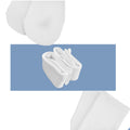 Polyester Summer Solid Color White Socks