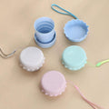 Wheat Straw Collapsible Cup With Lid