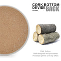 4'' Round Ceramic Coaster With Cork Base