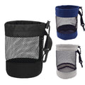 Nylon Mesh Golf Ball Bag With Drawstring Closure