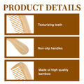 Bamboo Anti-Static Comb With Handle